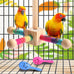 kyouki bird perch toy parakeets toy colorful sisal rope spinning stand medium size