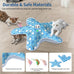 Blue White Rechargeable Interactive Cat Toy with 3 Working Modes, Touch Activated, and 1000mAh Battery