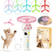 Cat Fetch Toy Launcher with Rechargeable Discs, Flying Disc Launcher for Kitten, Dog, Indoor, Outdoor Play