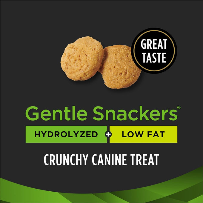 Purina Pro Plan Veterinary Diets Gentle Snackers Hydrolyzed Plus Low Fat Dog Treats, 8 oz. Pouch, Single Hydrolyzed Protein Source