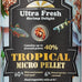 Tetra Ultra Fresh Slow Sinking Tropical Fish Food, 1.87 oz, Wild Sword Prawns, Spirulina, Color Enhancement, Small Granules