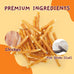 jungle calling 35-count rawhide free dog treats, 4.5-inch chicken wrapped cod sticks for small to medium dogs