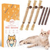 Wouseodo Natural Silvervine Sticks Cat Toy 6 Pack, Dental Care Teeth Cleaning,Matatabi Cat Nip Treat for Indoor Cats& Kittens