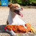 Best Pet Supplies Crinkle Chicken Octopus Dog Chew Toy, Brown, Large, Suitable for Small, Medium & Large Dogs and Fetch Lovers