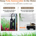 hygger 50w mini submersible heater for 5-10 gallon betta aquarium with digital display controller