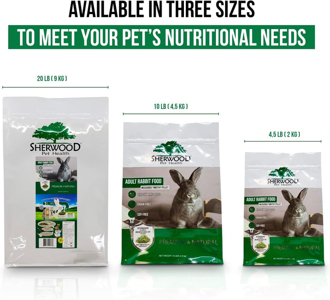 sherwood timothy hay pellet rabbit food 10 lbs hay-based grain-free soy-free adult nutrition