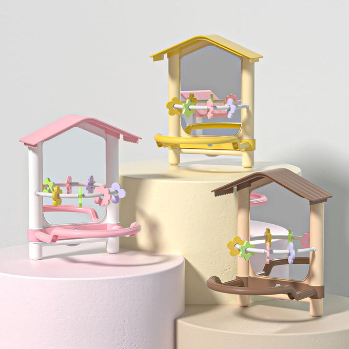 8.1-inch-yellow-pet-bird-mirror-perch-stand-parakeet-toys