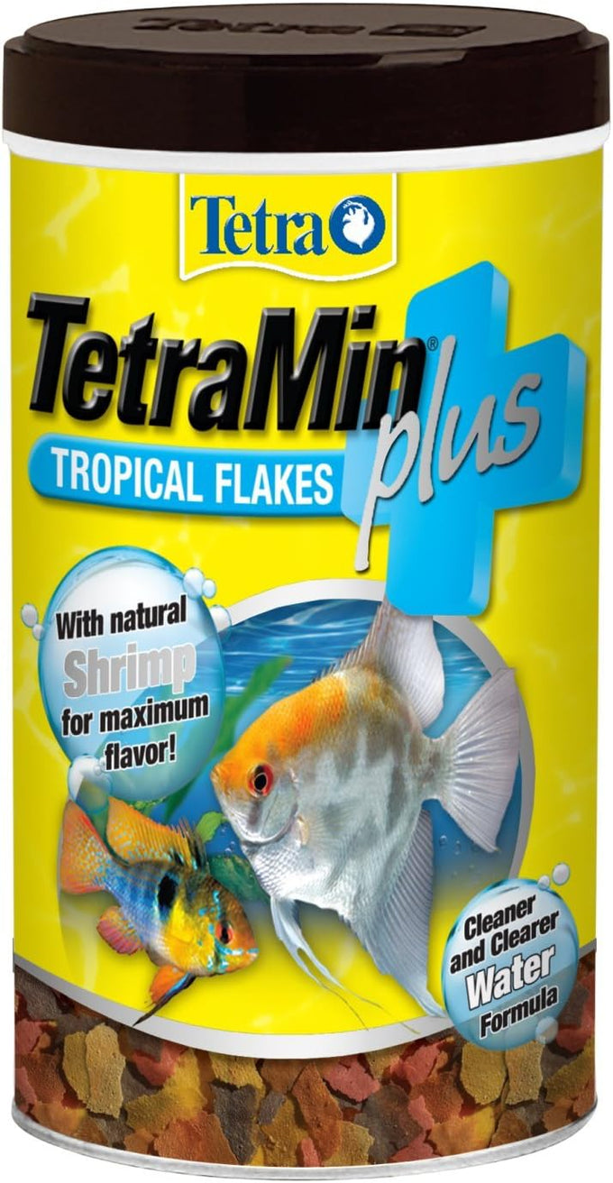 TetraMin Plus Tropical Flakes, 7.06 Ounce, Cleaner Water Formula for All Tropical Fish