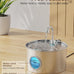 Stainless Steel Cat Fountain 74oz/2.2L for Pets Cats Inside Quiet Water Bowl Dispenser