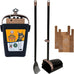 Arm & Hammer Dog Pooper Scooper Swivel Bin & Rake, Black, 32-inch Adjustable Handle, Heavy Duty Scented Waste Bags Included