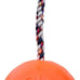 Jolly Pets 8-Inch Large Orange Romp-n-Roll Dog Toy for Large Dogs Made in the USA
