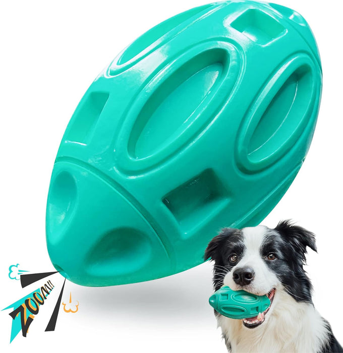 eastblue rubber puppy chew ball for medium and large breed aggressive chewers with squeaker
