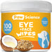 Coconut Hypoallergenic Eye & Face Wipes for Dogs and Cats - 100 Count - Pet Tear Stain Remover