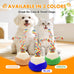 blue rotating interactive cat toy with voice recordable auto rolling pet toy for indoor cats & small dogs