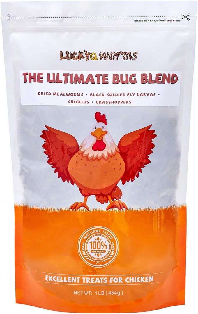 LuckyQworms Dried Freshwater Fish 1 Lbs Resealable Bag – Natural High-Protein (30% Min) Food for Turtles, Reptiles, Large Tropical Fish, Cats, and Small Pets