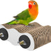 Katumo 4.9x3.1x1.6 inch corrugated paper parrot perch stand with two built-in wing nuts & bolts