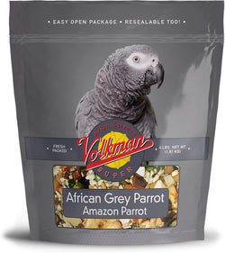volkman avian science super african grey bird food 4lb for african grey parrots and amazons