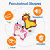 Giraffes & Cows Squeaky Dog Toys for Small and Medium Dogs Indoor Play, Durable, Interactive, Non-Shedding, Small Dog Toys