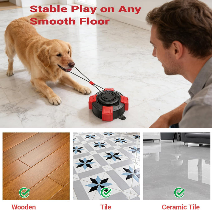 Strong suction cup dog toy for aggressive chewers, 2.68" bite resistant for medium large dogs, anxiety relief & energy release