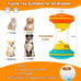 BoYoYo Interactive Dog Puzzle Toy, Sturdy ABS and Nylon, Rubber Roller, for Smart Dogs, Yellow