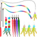 cat toys for indoor cats, 13 pack interactive cat wand toy set with feather toys and teasers for exercise and playtime