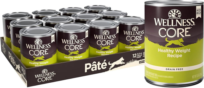 Wellness CORE Grain-Free Adult Wet Dog Food, Natural, 12.5oz, 12-Pack