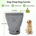 Reusable dog waste bag holder with waterproof design, magnetic closure, and portable attachment options