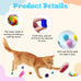 27-piece indoor cat toy set with plush balls, spring mice, and crinkle balls for boredom relief and self play