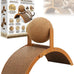 wood cat arch scratching ball on stand with arched bridge and rotating sisal balls for big cats indoor use