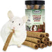 Natural Apple & Oat Puff Sticks for Small Pets - High Fiber, Variety, Dental Health, Oat Hay - 6 oz.
