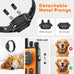 Dog shock collar for 2 dogs, 3300ft remote range with real-time dual-channel control, orange, fits 8-120 lbs all breeds sizes