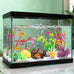 Quozuo small fish tank decorations aquarium accessories 8-piece set with broken barrel and coral hideout ornaments