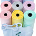 Downtown Pet Supply Poop Bags for Dogs with Leak-Proof Dispenser, 180 Count, Rainbow, 12.5" x 8.5"