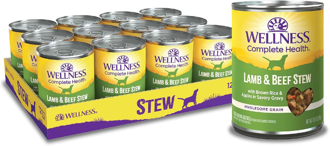 Wellness Grain-Free Chicken Stew Wet Dog Food, 12.5 oz, 12 Cans