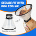 Supet adjustable dog cone collar for large medium small dogs, comfortable pet recovery, Elizabethan neck collar