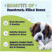 Pawstruck Made in USA Peanut Butter Filled Dog Bones Large 5-6 Inches Long Pack of 3
