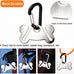 stainless steel dog poop bag holder with easy clip and durable metal design for hands free walking