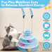 Lalakats interactive cat toy 4-tier carousel with 6 balls and 2 cat-tease