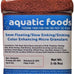 .5mm floating/slow sinking/sinking color enhancing micro granules for tropical fish and koi 8oz small jar by aquatic foods & blackworm co.