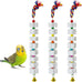 lava calcium bird beak grinding stone with bell hanging parakeet cage accessories for parrot budgies hamster