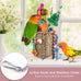 Katumo seagrass foraging bird toys for parakeets, cockatiels, conures, parrots with natural materials and hook attachment