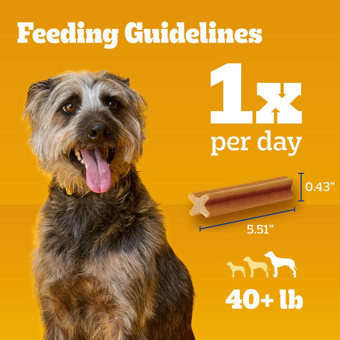 pedigree dentastix large dog treats original beef & fresh 2.73 lb variety pack 51 treats total