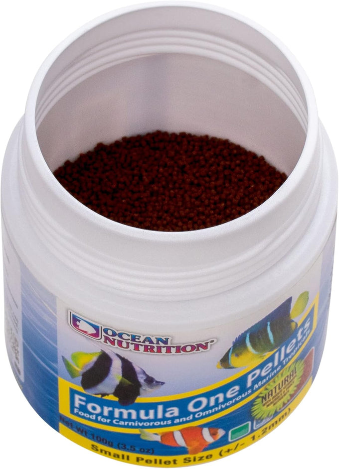 Ocean Nutrition Formula One Pellets, 3.5-Ounces (100 Grams) Jar, Small Pellet Size, Tropical Fish Food
