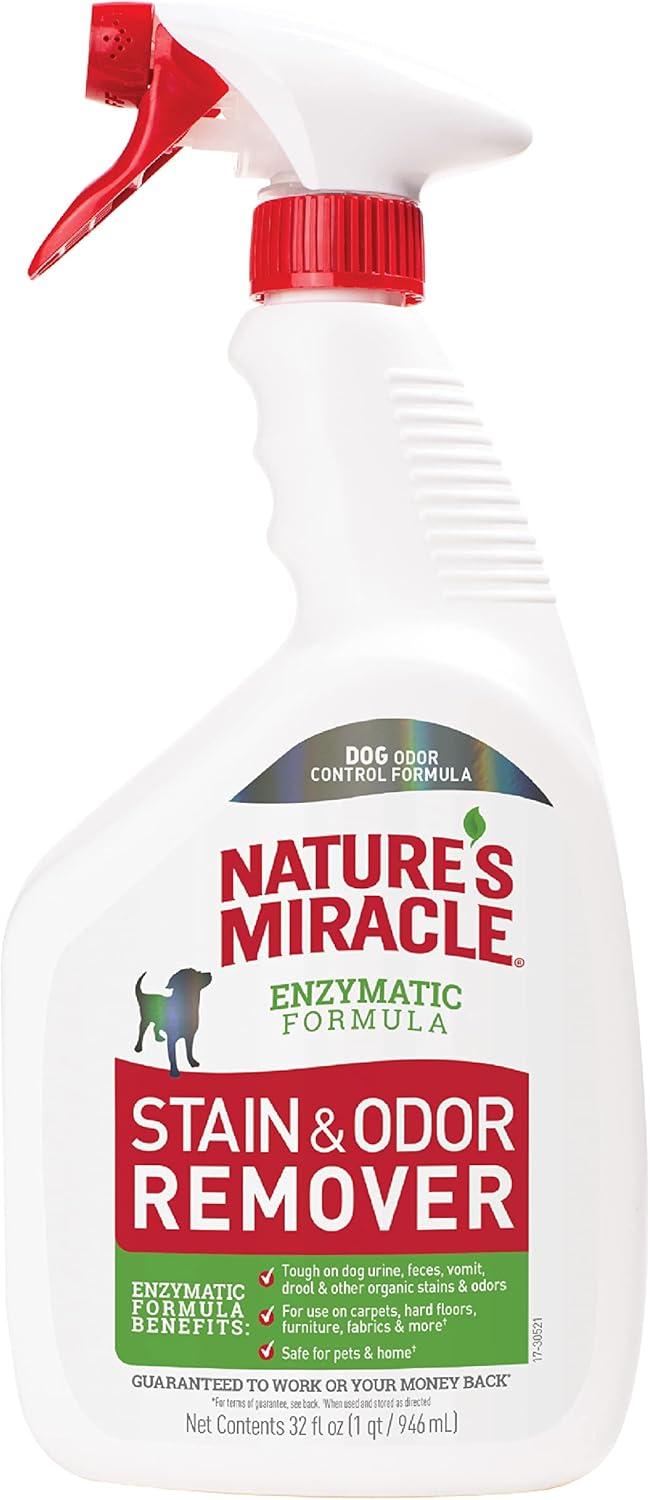 Nature's Miracle 32 Ounces Everyday Mess Enzymatic Odor Control Formula for Dog Stain and Odor Removal