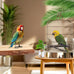 parakeet perch budgie perch wood stand fork toys multi-branch perch platform toy for small conures cockatiel parrotlet lovebird parrot finches