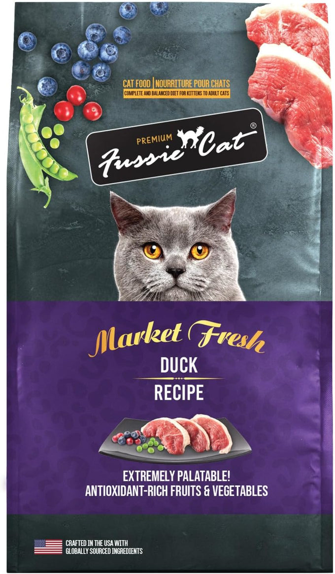 Fussie Cat Market Fresh Duck Recipe Dry Cat Food 3.5lb Bag for Fussy Cats