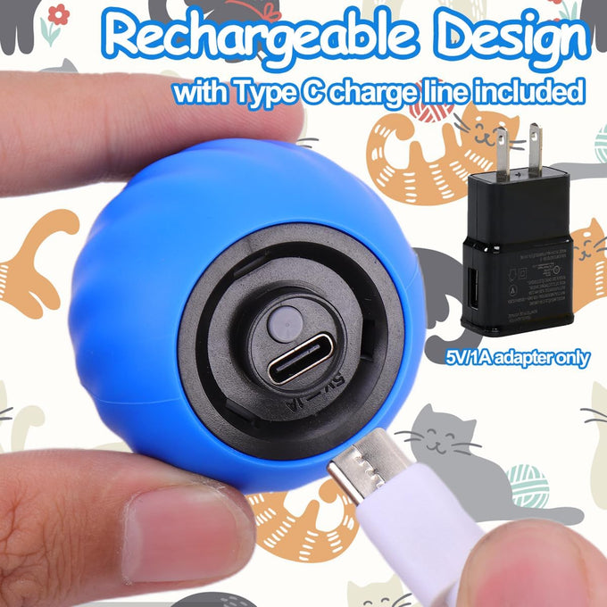 speedy interactive cat toy ball with feather tails automatic rolling indoor cat stimulation gift