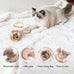 Migipaws Interactive MigiMouse Cat Toy: 360° Rolling, Rechargeable, Squeak, Realistic, Brown Long