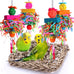 Parakeet bird toys, birdcage stands, and wall seagrass hammocks for lovebirds, cockatiel, budgie, and other small to medium-sized birds
