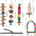wooden bird perch bird toys parakeet toys accessories for parrot conure cockatiel lovebird parrotlet budgie finches